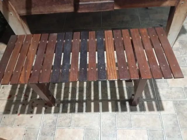 BANCOS DE MADEIRA MACIÇA ( DE DEMOLIÇÃO) - Foto 2