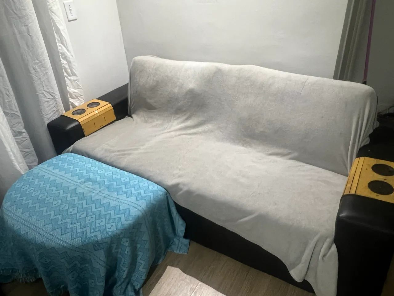 SOFÁ EM L GRANDE + PUF| ÓTIMO PARA REFORMA| R$ 250 - Foto 2