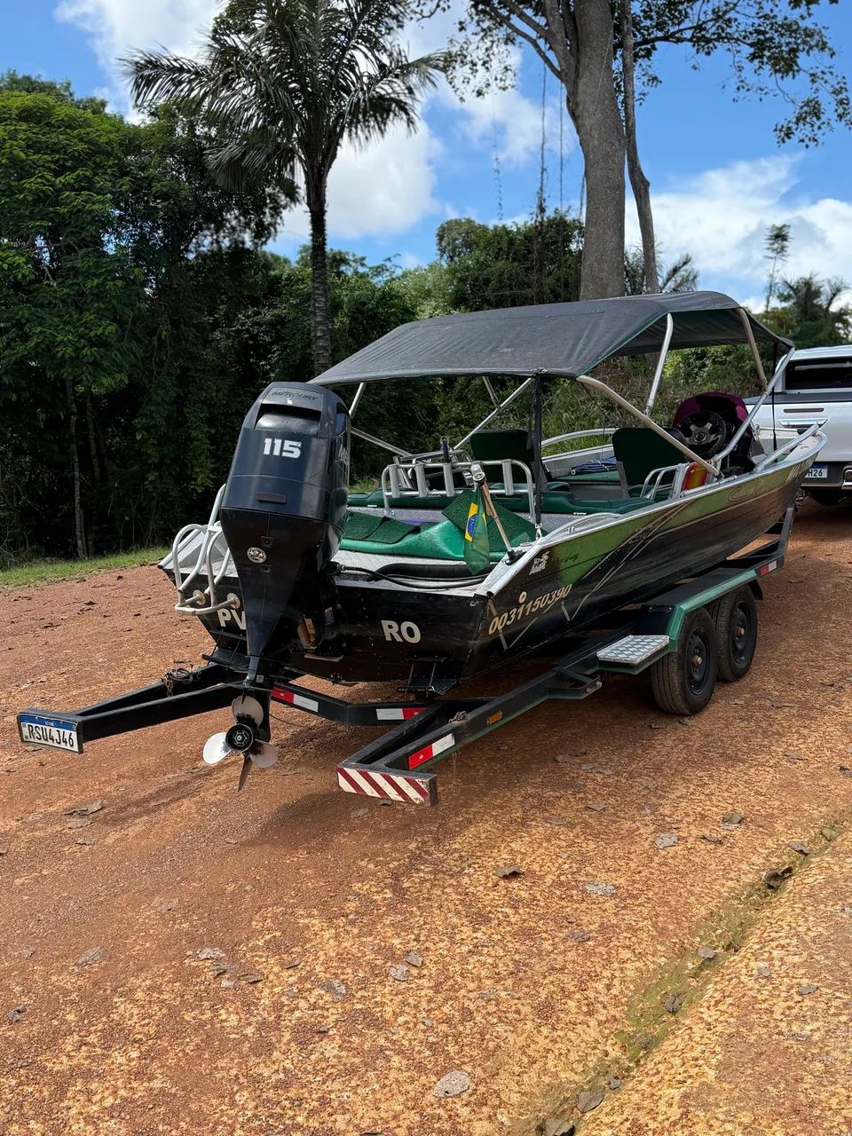 Venda lancha calaça com motor Mercury 115 HP  - Foto 2