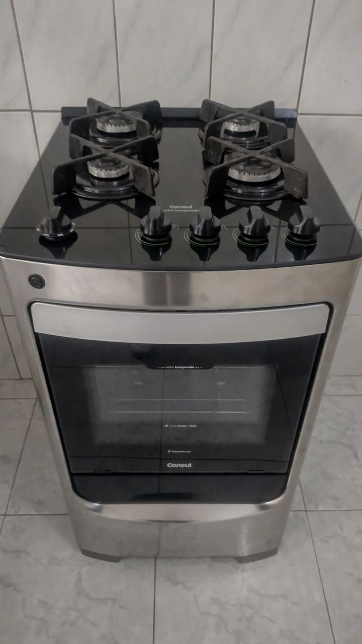 Fogão Consul vidro 4 bocas