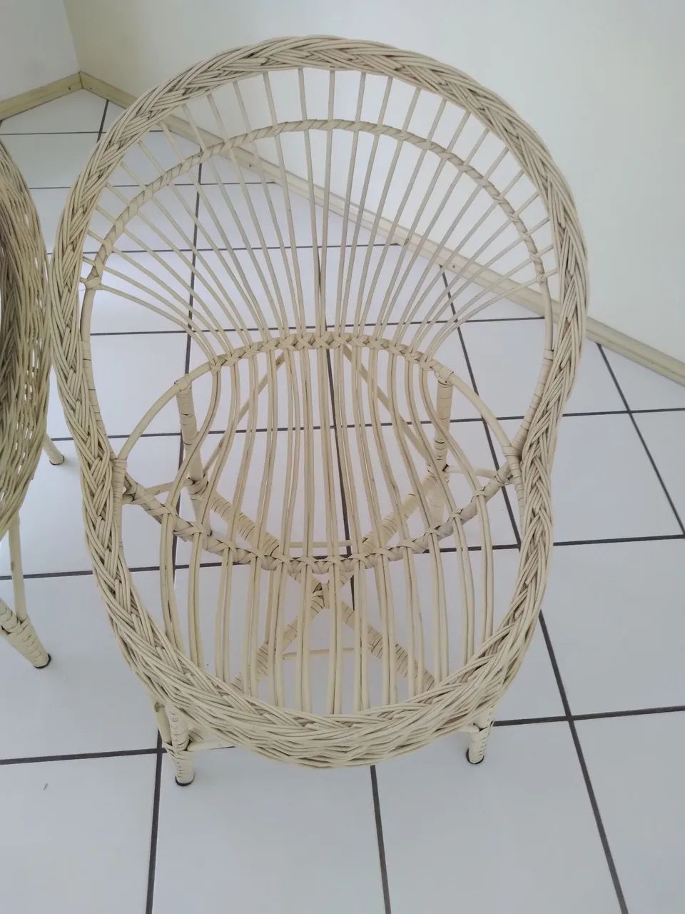 4 cadeiras de vime com almofadas - Foto 3