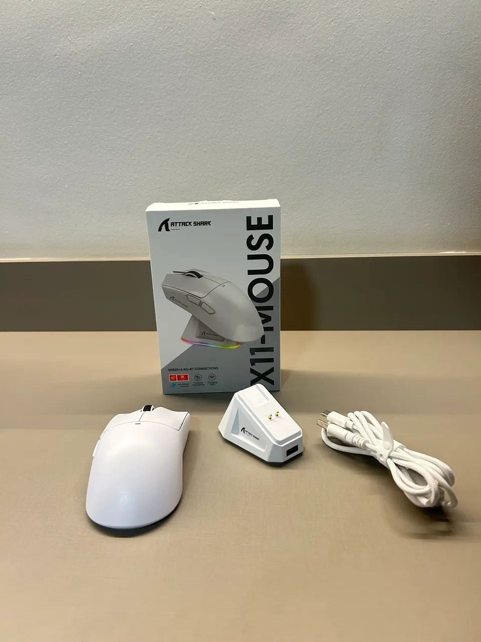 Mouse Gamer Attack Shark X11 com Dock - Foto 5