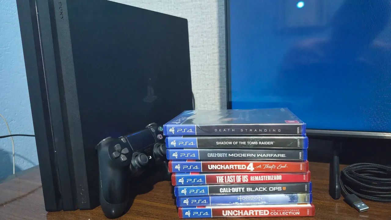 Ps4 Pro 1Tb + 8 jogos - Foto 3