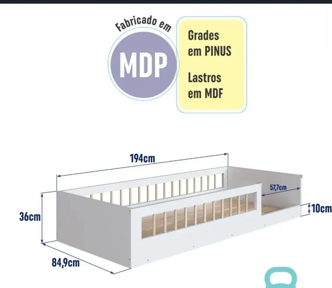 Cama Montessoriana Infantil. - Foto 2