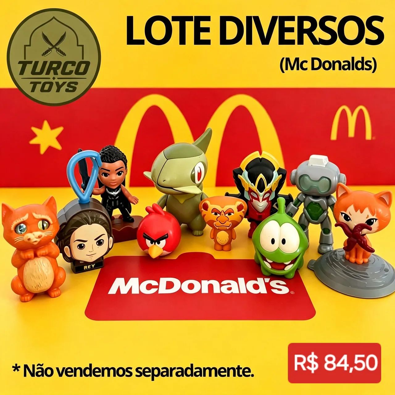 LOTE BRINDES MC DONALDS (VARIADOS)