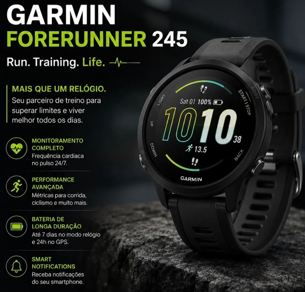 Garmin Forerunner 255 masculino 