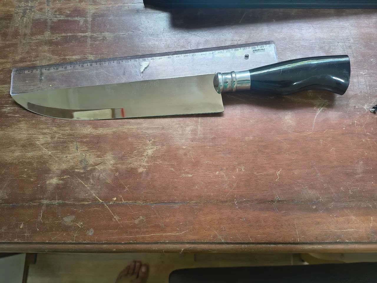  Faca Churrasco Carnes Aço Alemão, c/ Estojo- Lâm. 23 cm - Foto 4