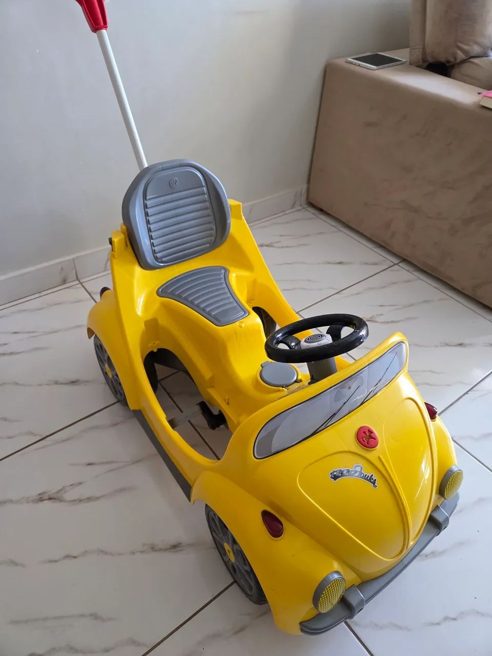 Carro Infantil Função Amarelo - Foto 4