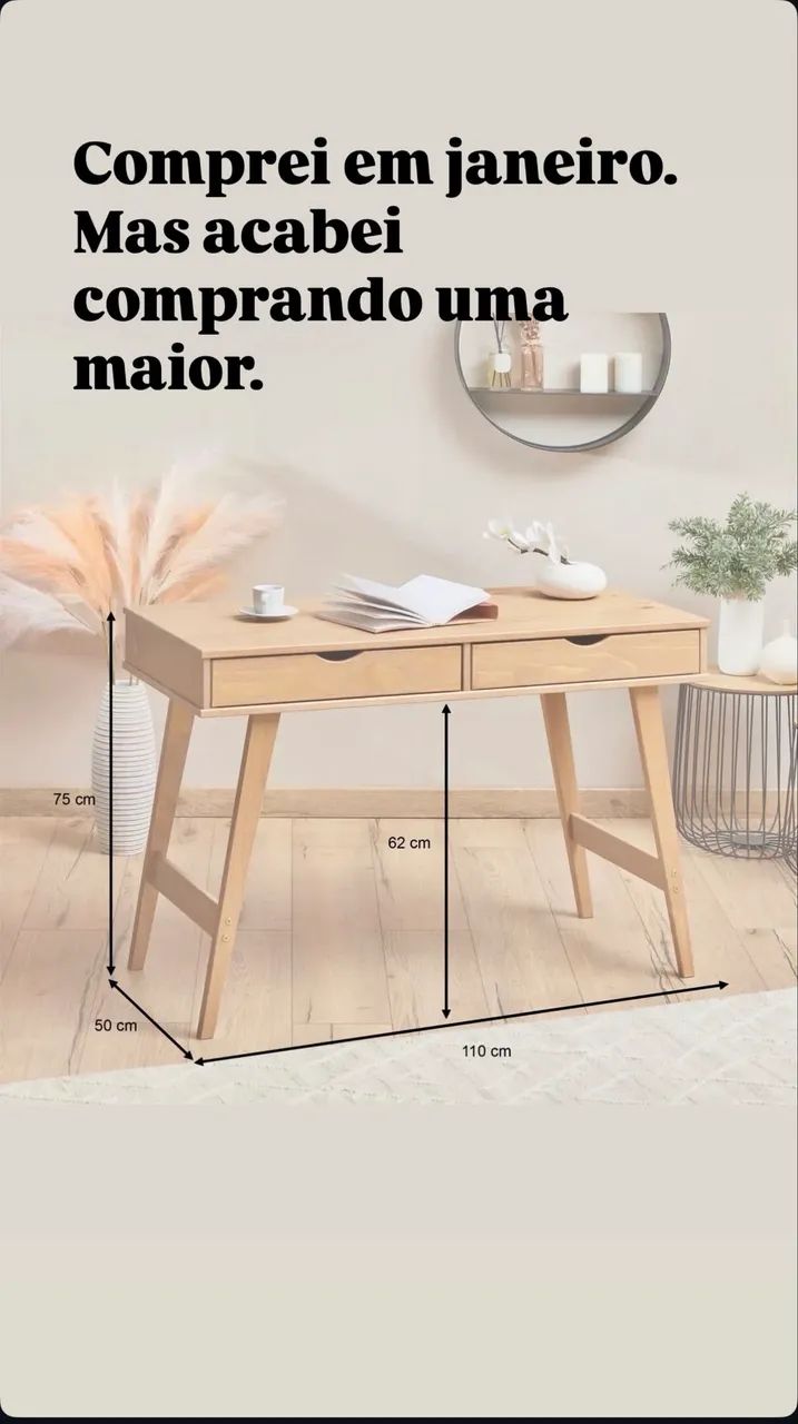 Mesa de escritório/ penteadeira  - Foto 5