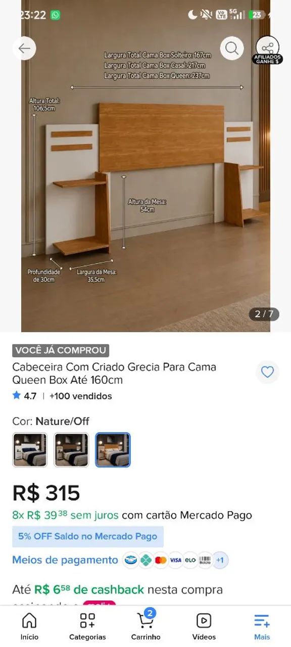 Cabeceira  - Foto 2