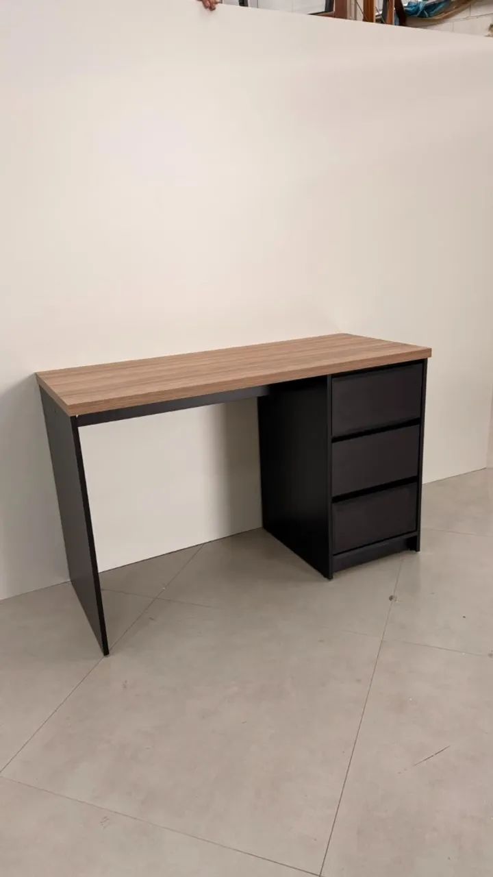 Mesa Escritório Preta 100% mdf  - Foto 4