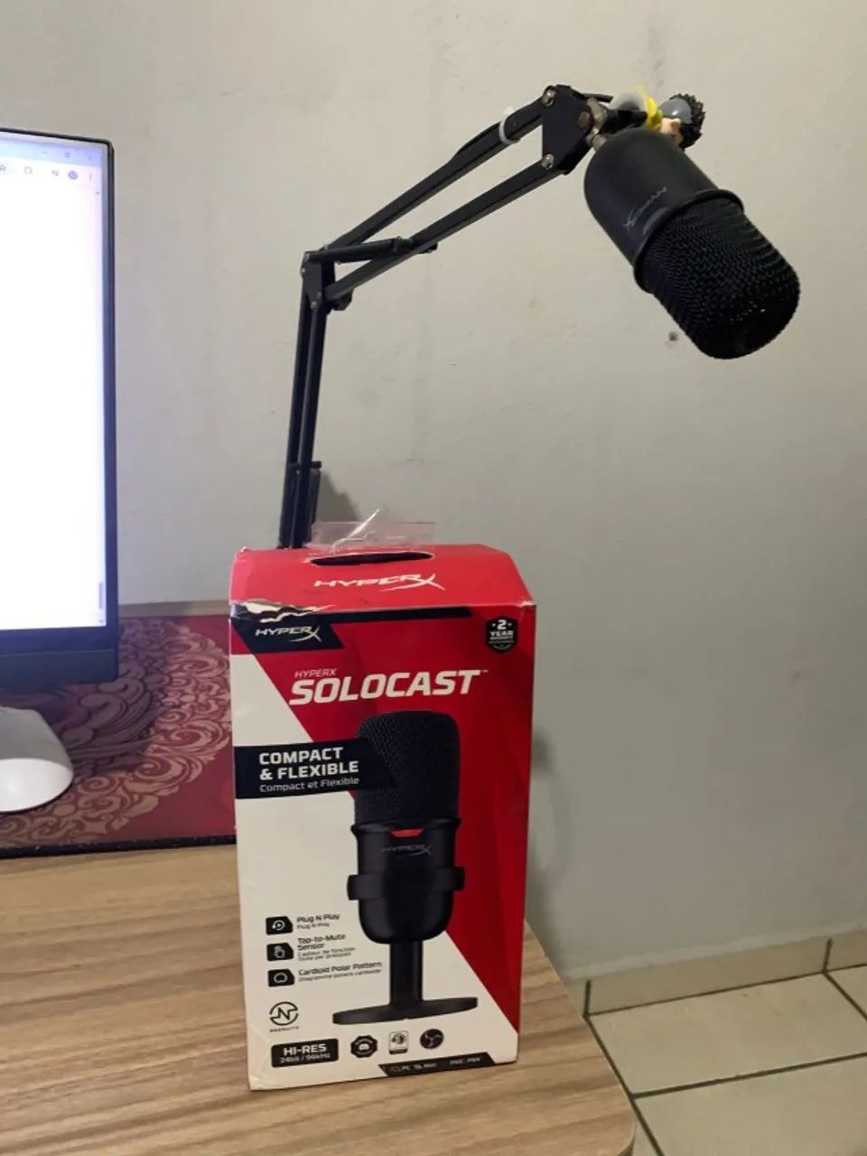 HyperX Solocast  Microfone USB (Preto)