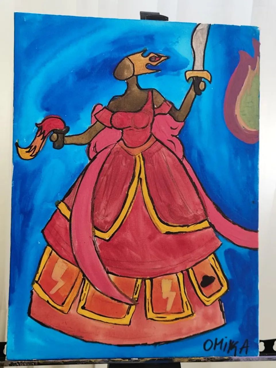 Tela Yansã Oyá 30 x 40 