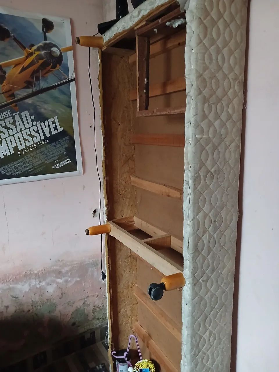 Base de cama box solteiro madeira massissa - Foto 3