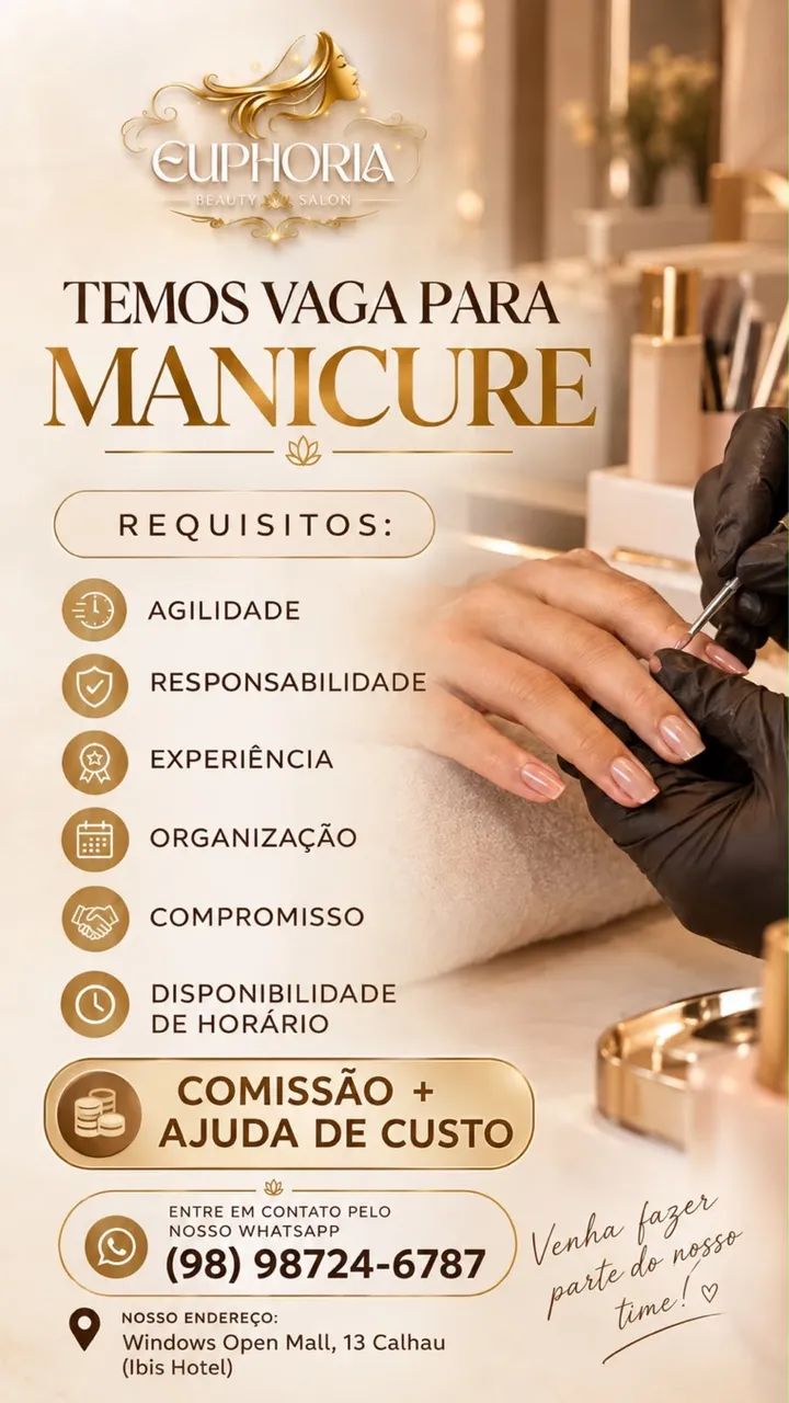 Contrata-se manicure 