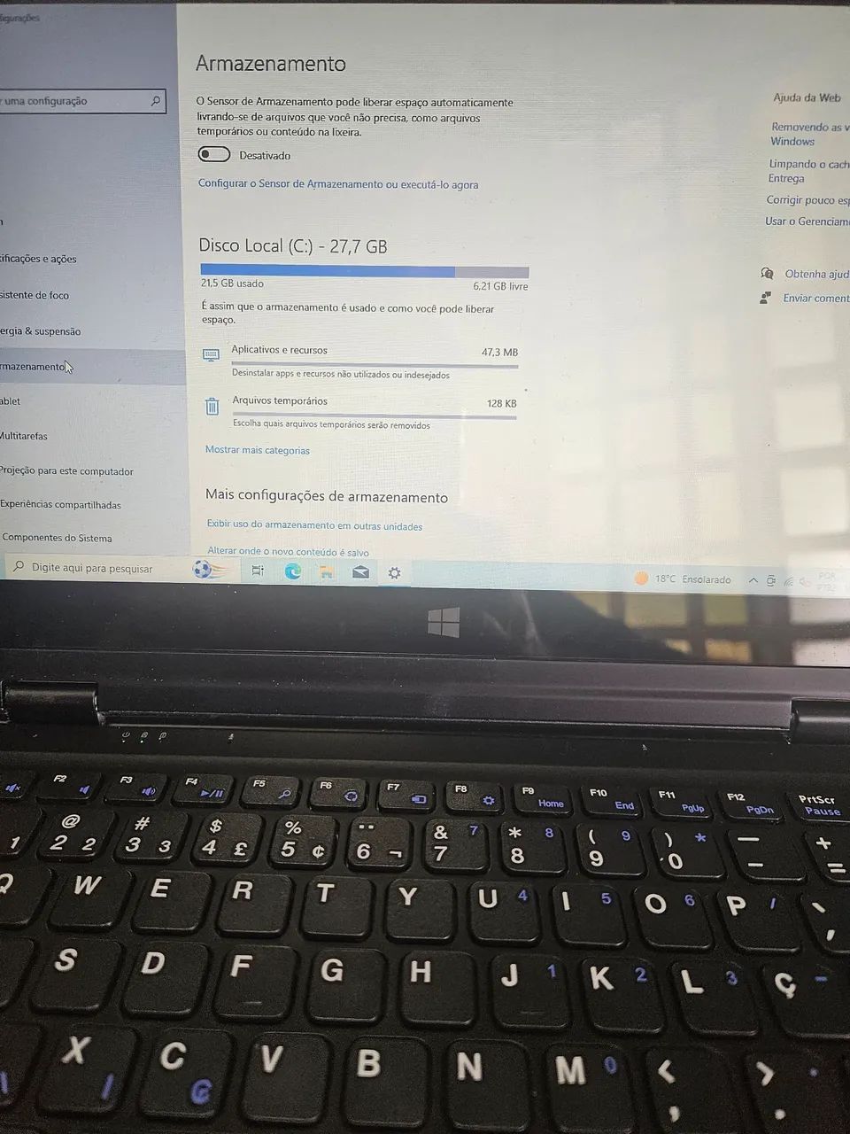Vendo notbook  multilaser m11w defeito - Foto 3