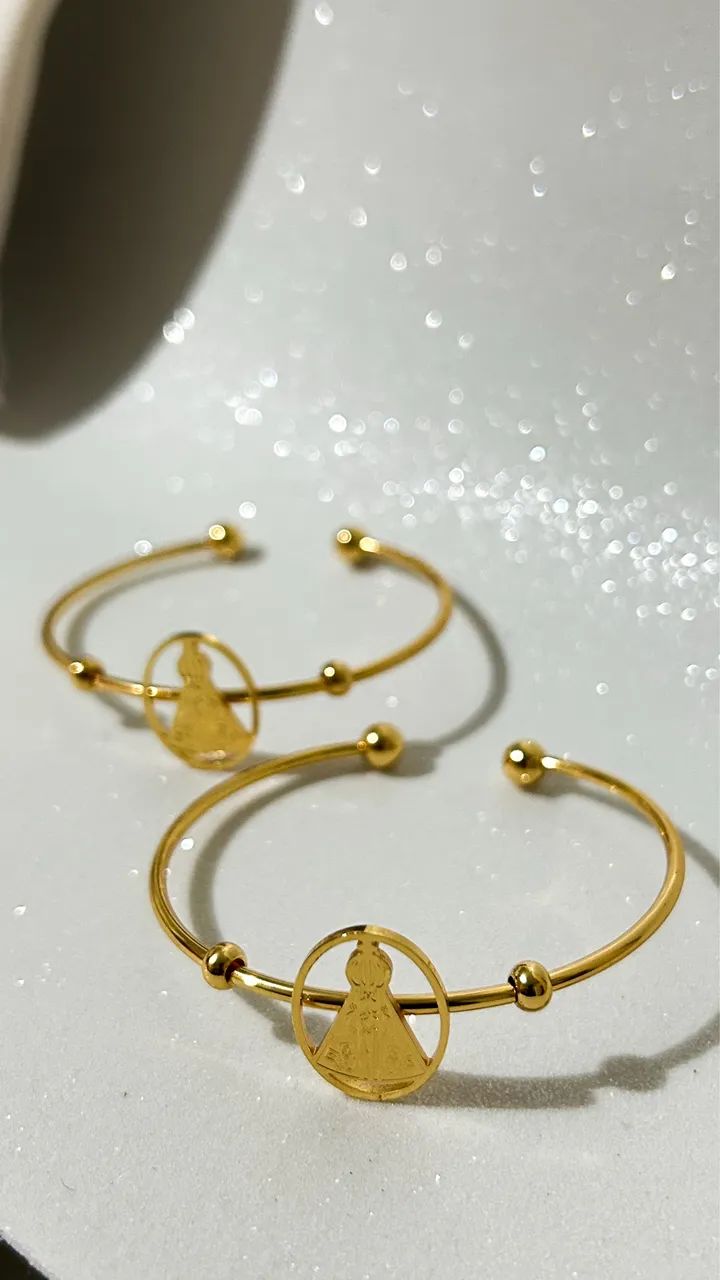 Bracelete Aço Inox Nossa Senhora - Foto 2