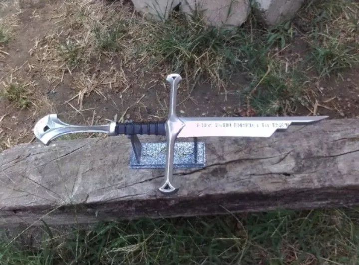 senhor dos anéis espada quebrada narzil (IMPRESSÃO 3D PLÁSTICO ABS SEM CORTE) - Foto 5