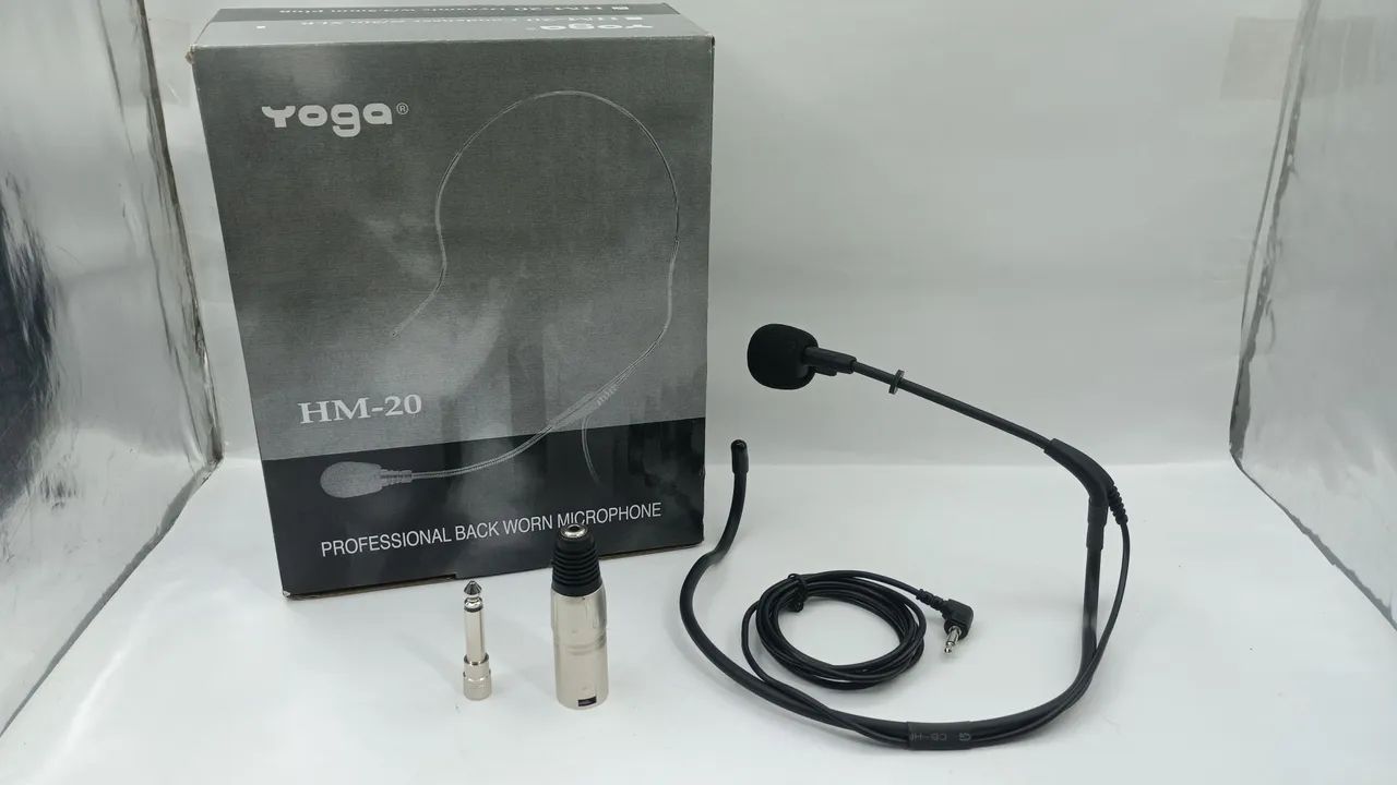 Microfone labial yoga HM 20 completo 