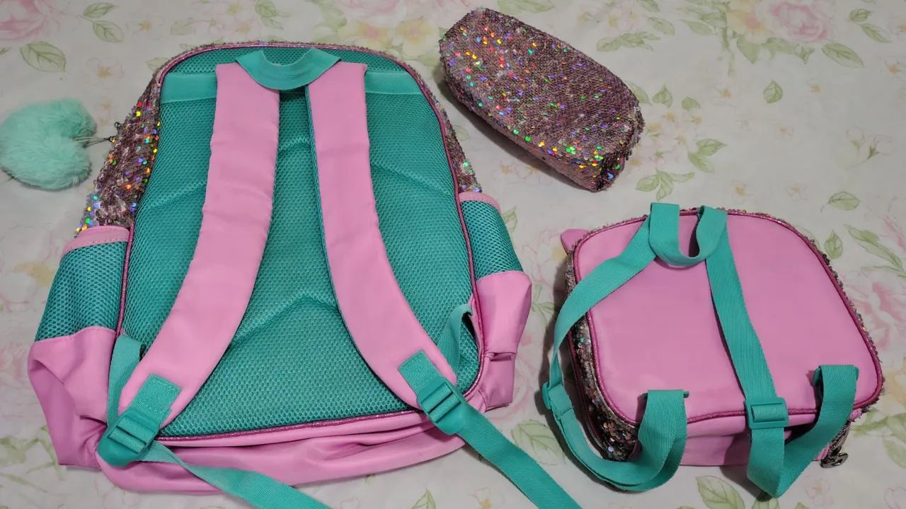 Kit mochila com lancheira e estojo - Foto 2