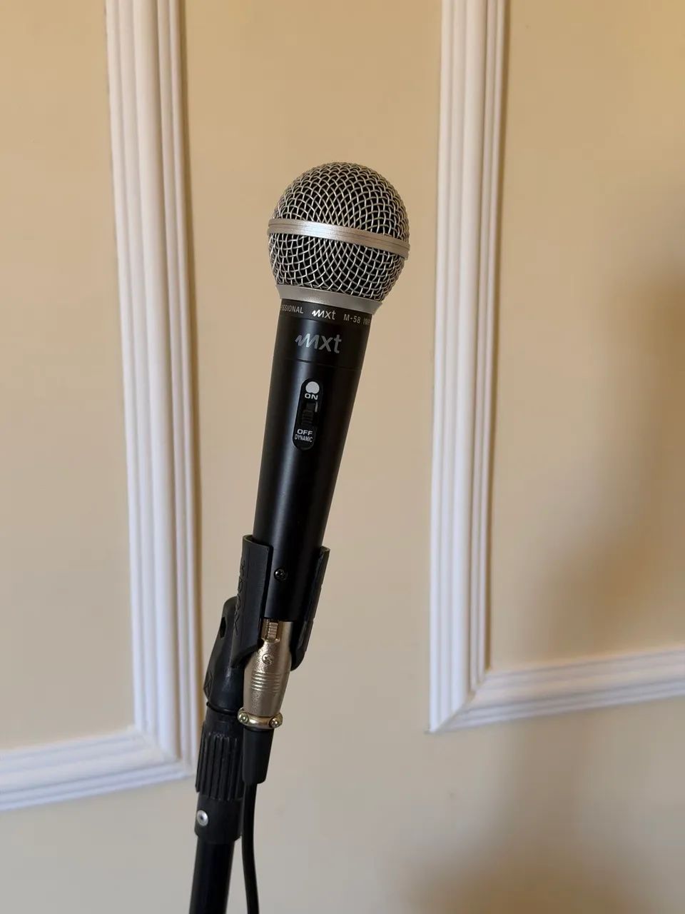 Microfone dinâmico de metal mxt m-58
