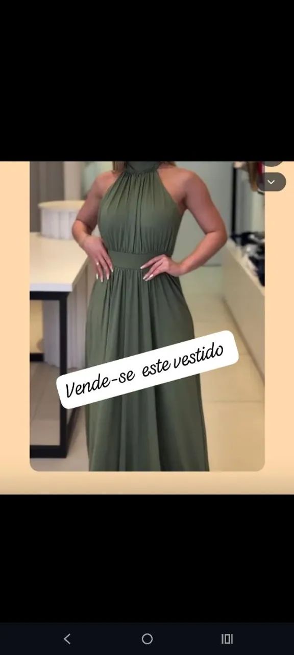 Vestido verde oliva - Foto 5