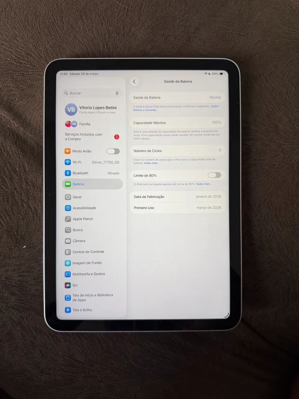 iPad A16 128GB NOVO - COM GARANTIA  - Foto 4