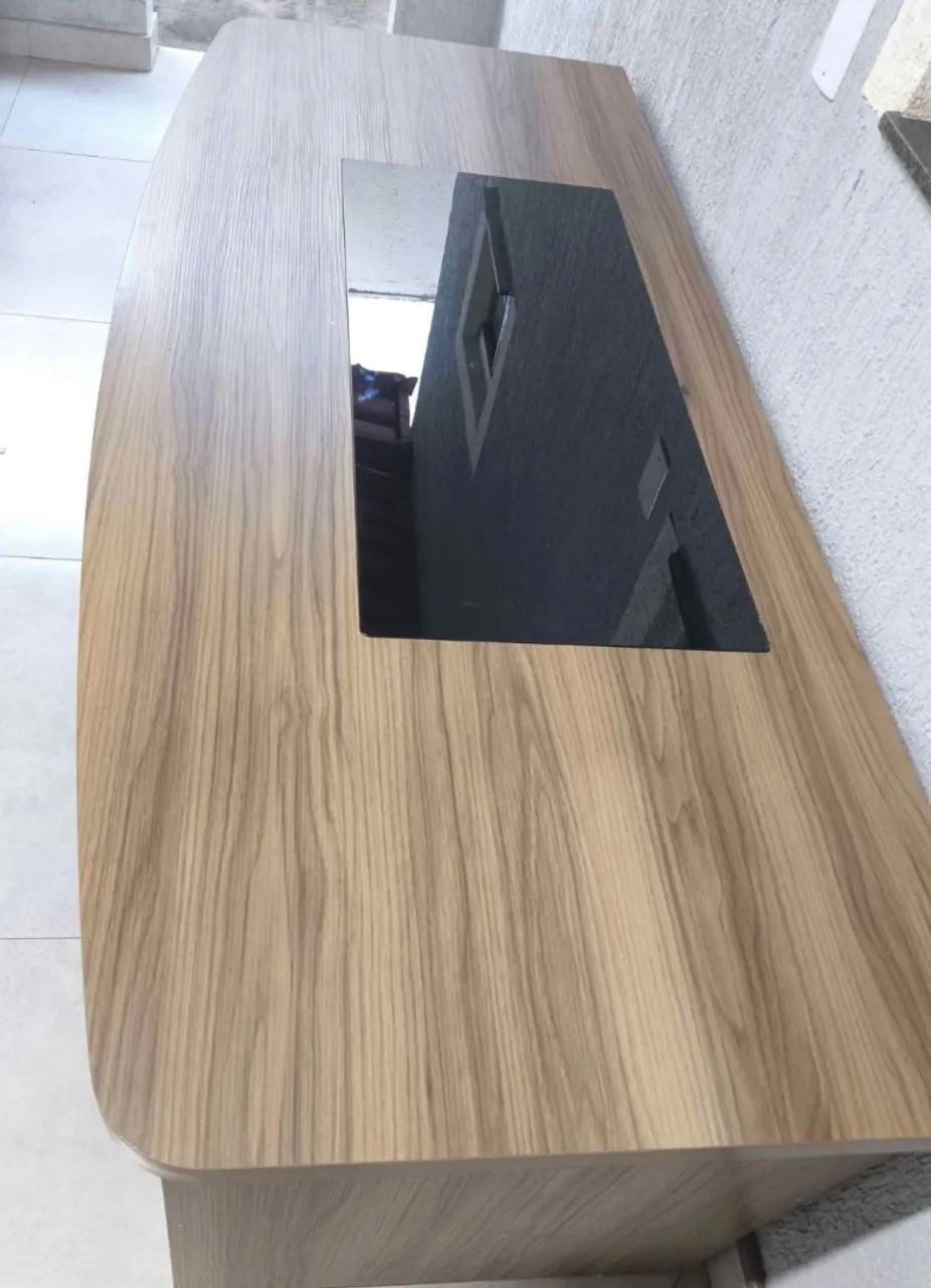 Mesa de escritório com vidro  - Foto 2