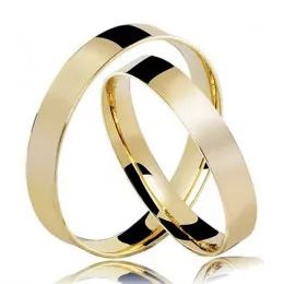 Alianças Ouro 18 Kilates Casamento Casal Maciça 5 mm 7.50 Gramas Maciça Anatômicas - Foto 3
