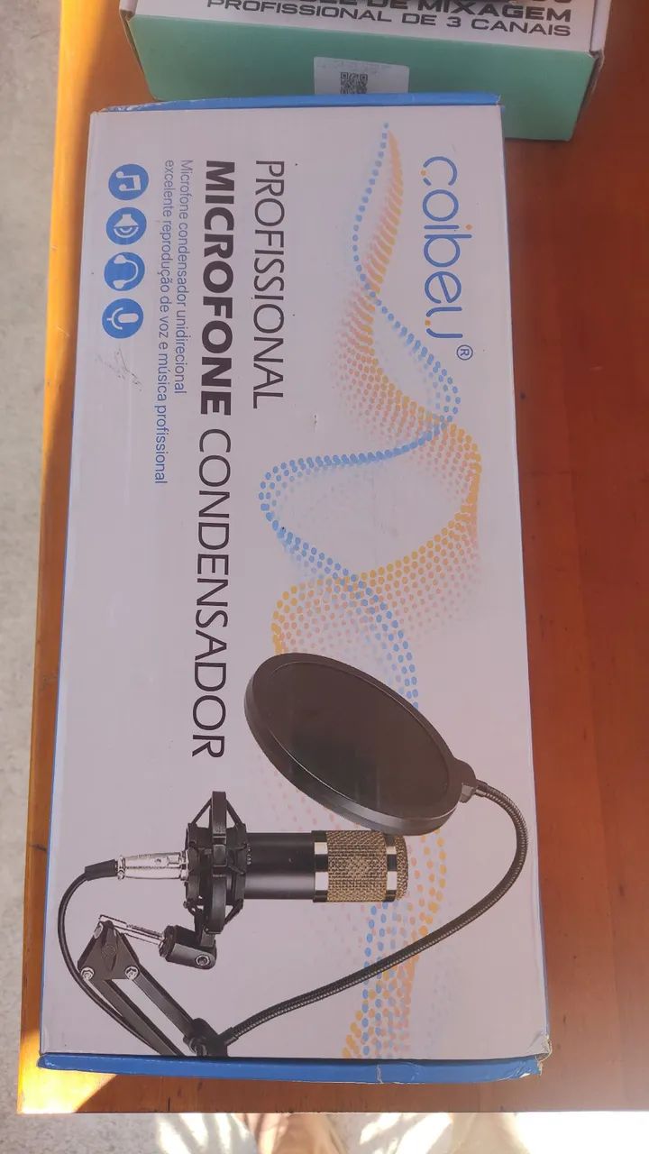 Microfone profissional condensador Coibeu 