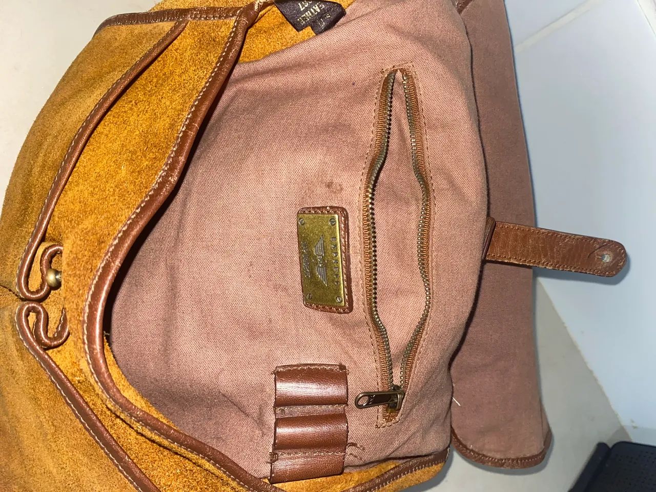 Bolsa pasta Vintage - Couro Legítimo - Foto 4