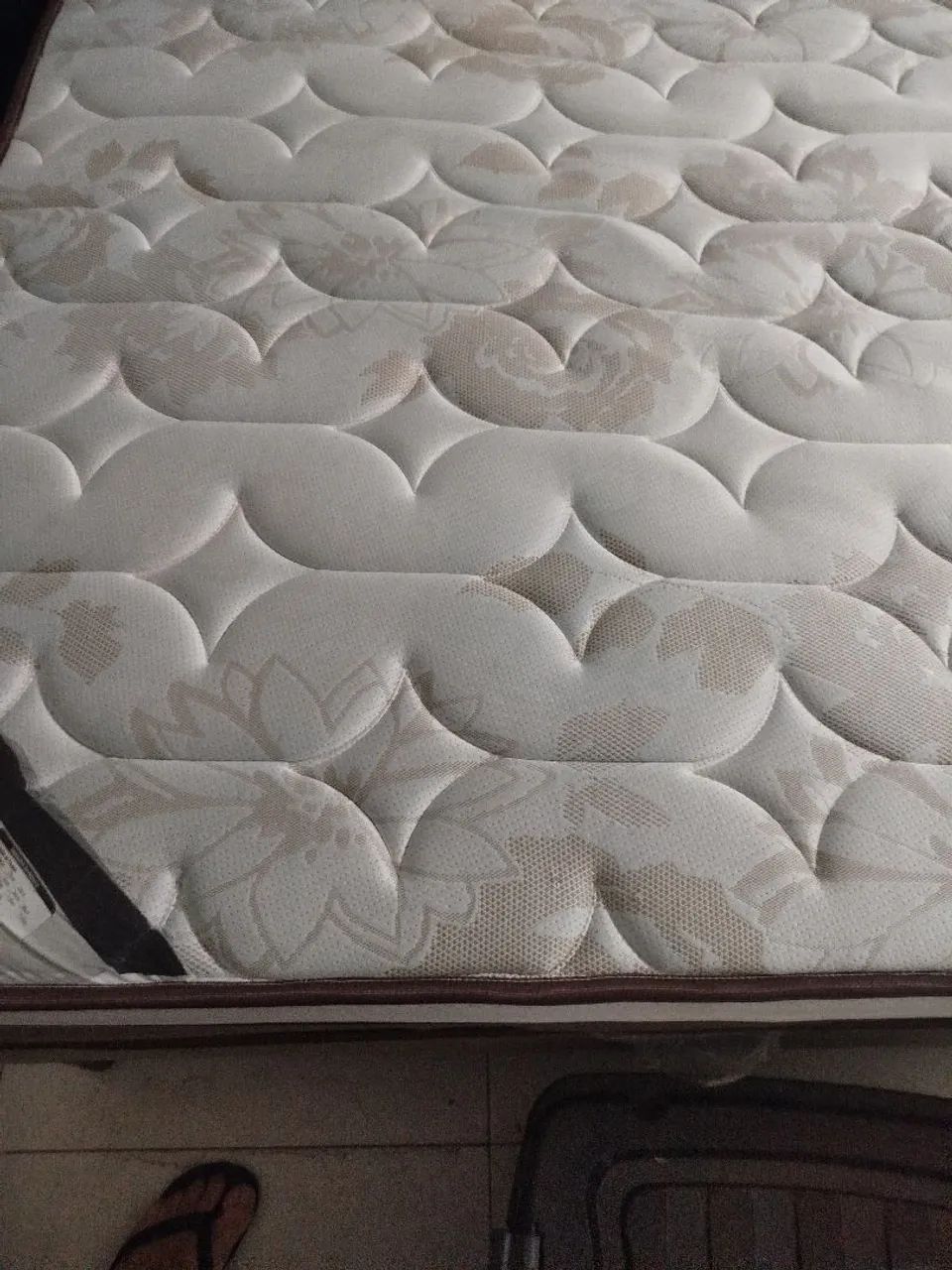 Oportunidade cama box com colchão de molas ensacadas com pouco uso semi nova * - Foto 4