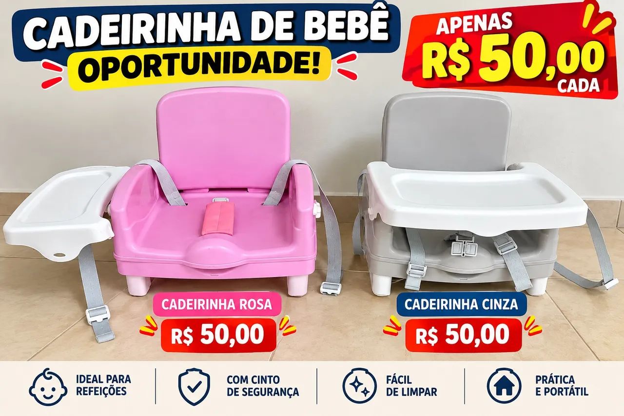 Cadeira de alimentação bebê 