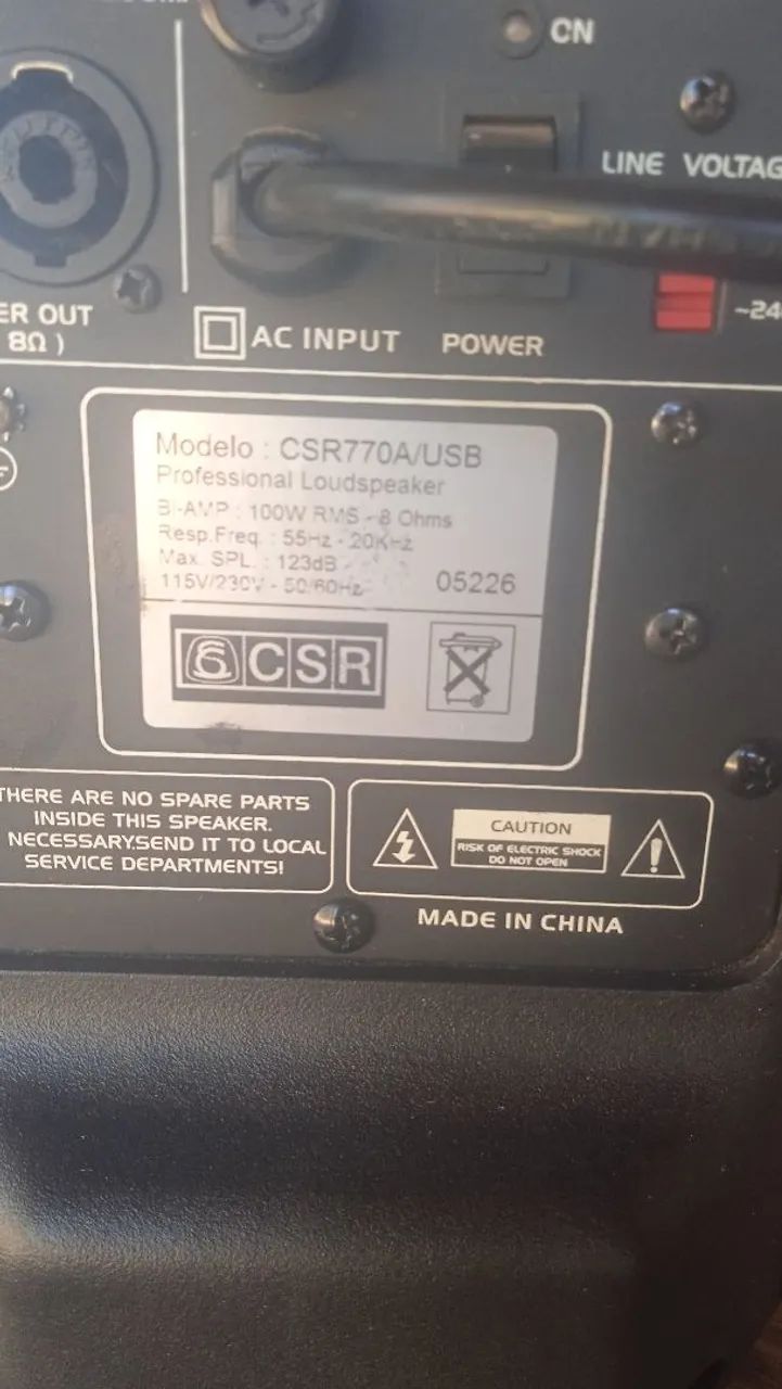 Caixa de som CSR 770A/USB  - Foto 4
