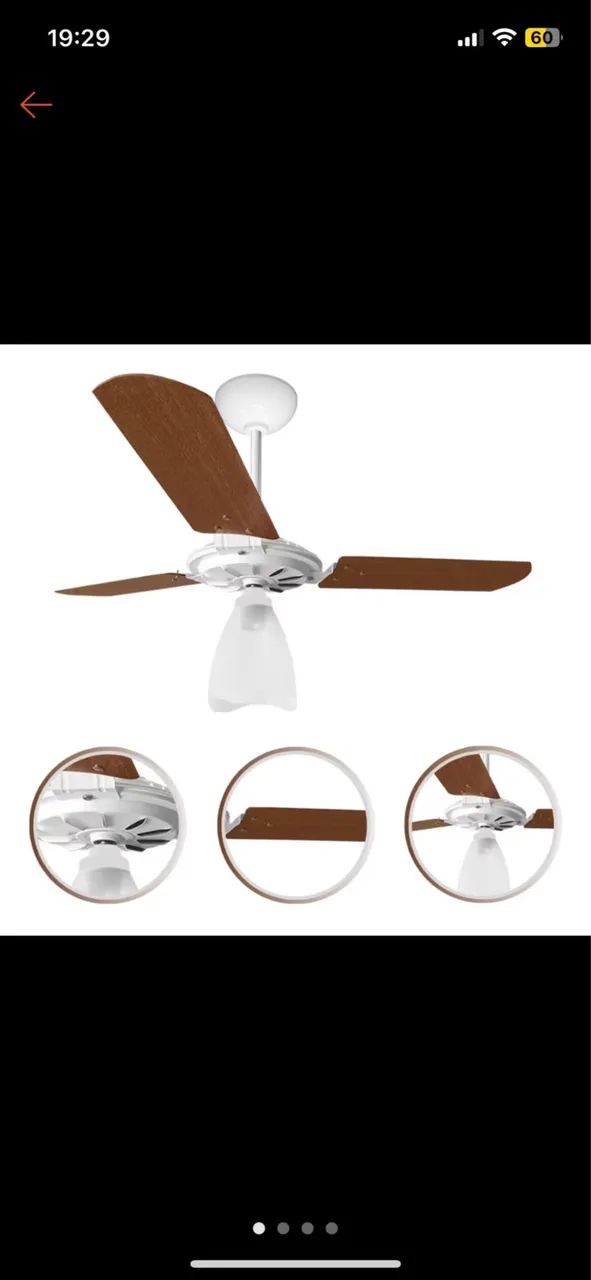ventilador de teto ventex yris 220v  - Foto 5