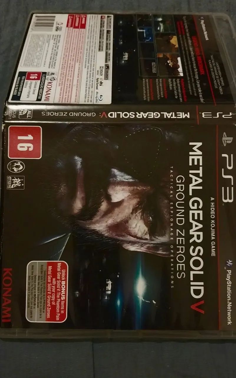 PS3 Metal Gear Solid V ground heroes zerado - Foto 2