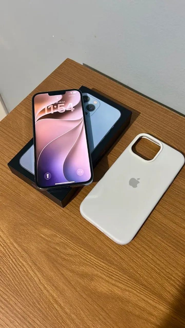 iPhone 13 Pro Max 256GB シルバー 箱付き iPhone 13 Pro Max 256GB - Impecável - Celulares e Smartphones
