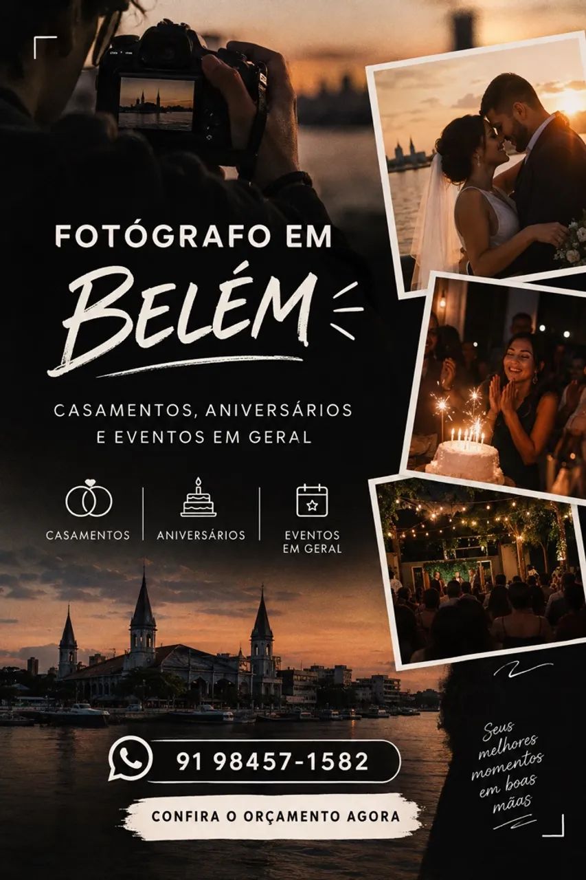 Fotógrafo em Belém