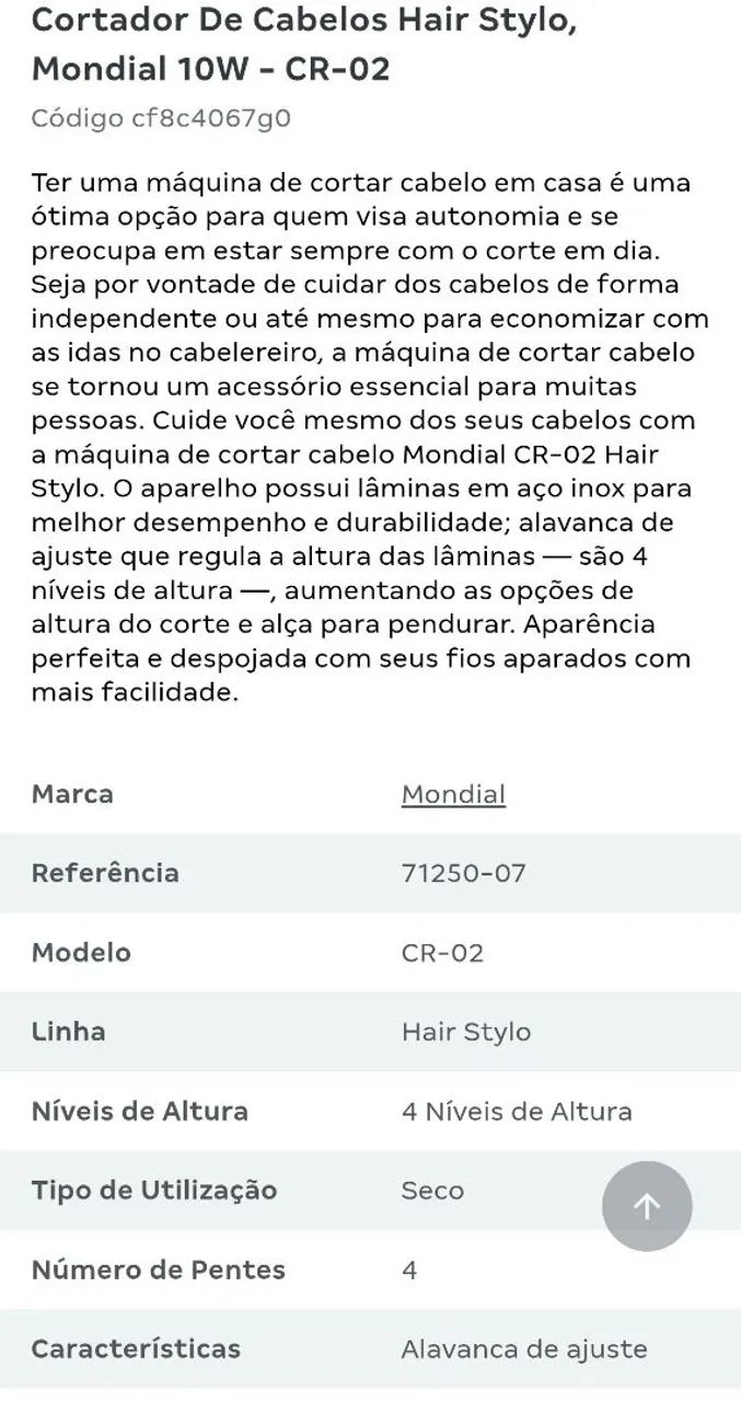 Máquina cortar cabelo Mondial - Foto 6