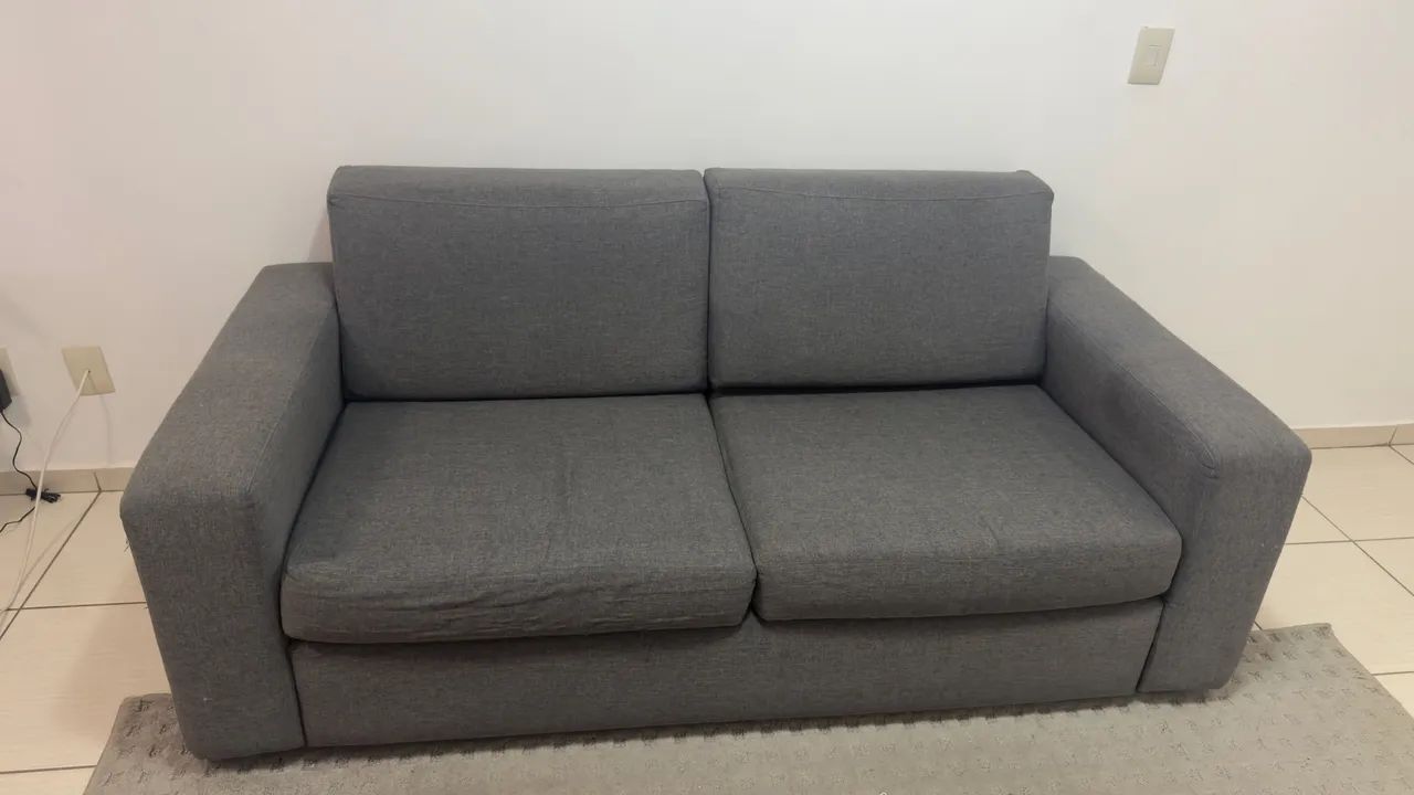 Sofá de Linho Cinza - Foto 3