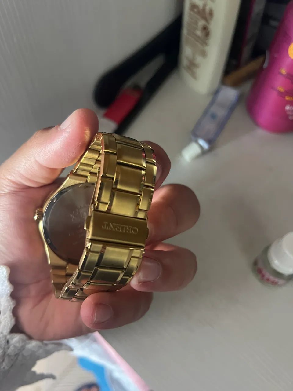 Relógio oriente dourado  - Foto 3