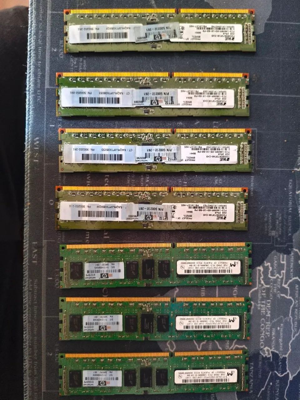 7 pentes de memória RAM DDR3 Servidor (Lote) 