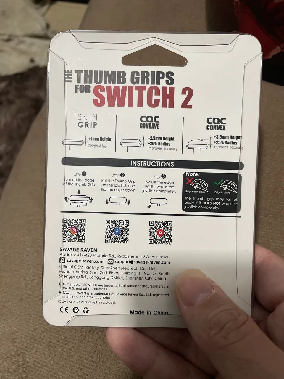 Thumb grip joy con switch 2 - Foto 2