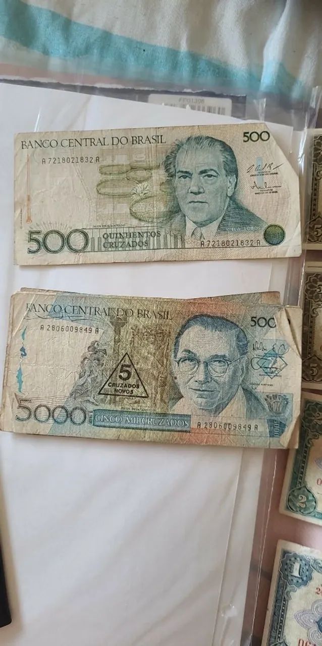 Moedas e cédulas antigas para colecionadores 