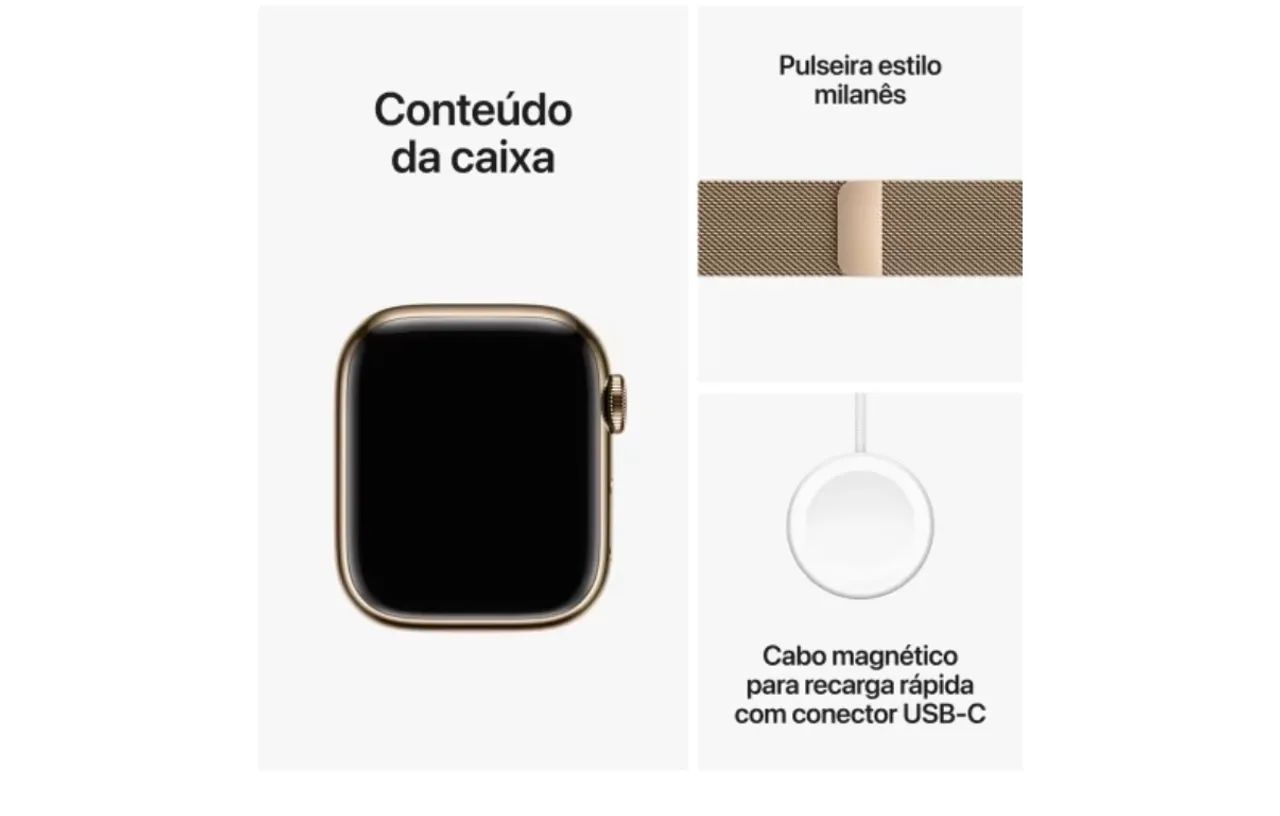 Apple Watch Series 9 Milanese Ouro 41mm