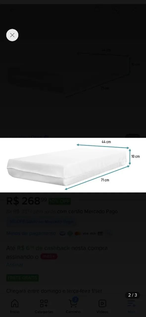 Colchão Para Mini Berço Evolutivo  - Foto 2