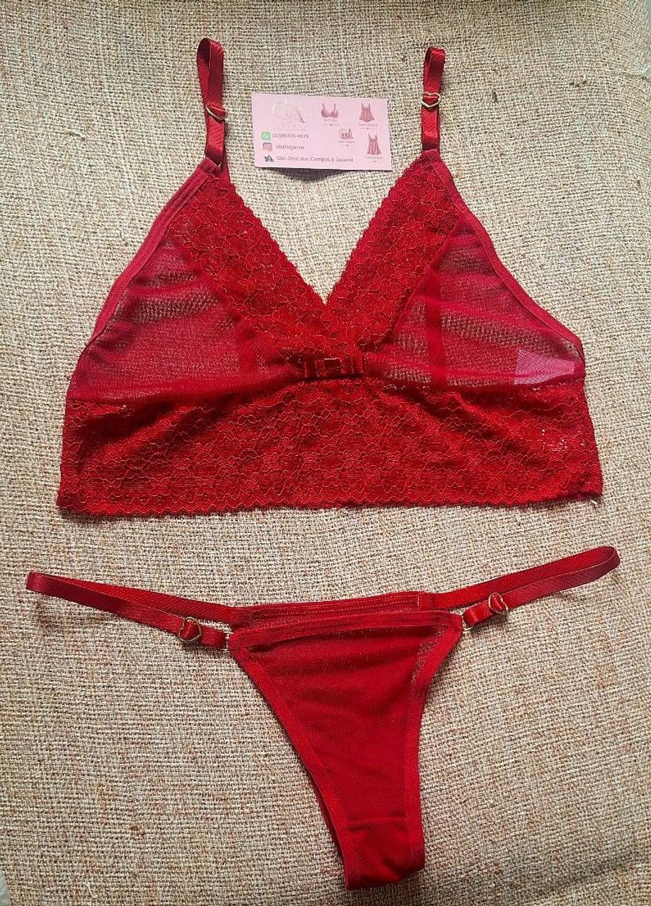 Conjunto Tule Vermelho