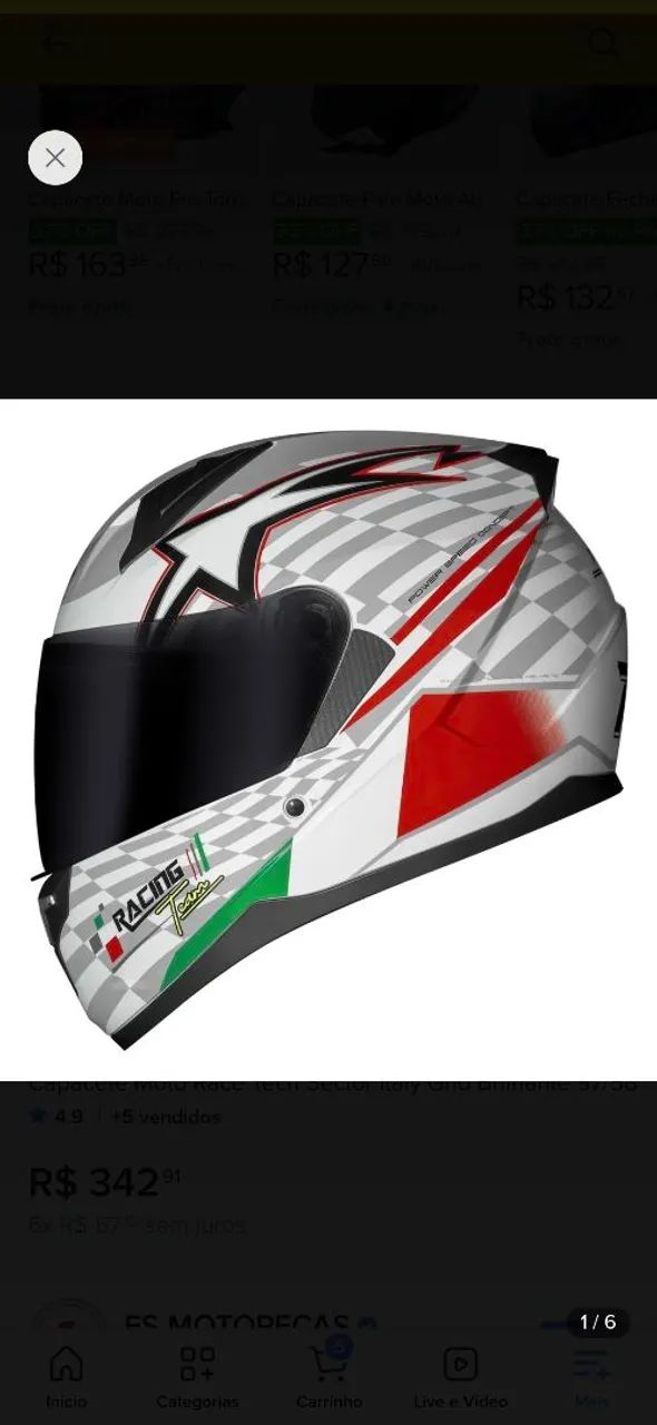 Capacete RACE TECH - Foto 4