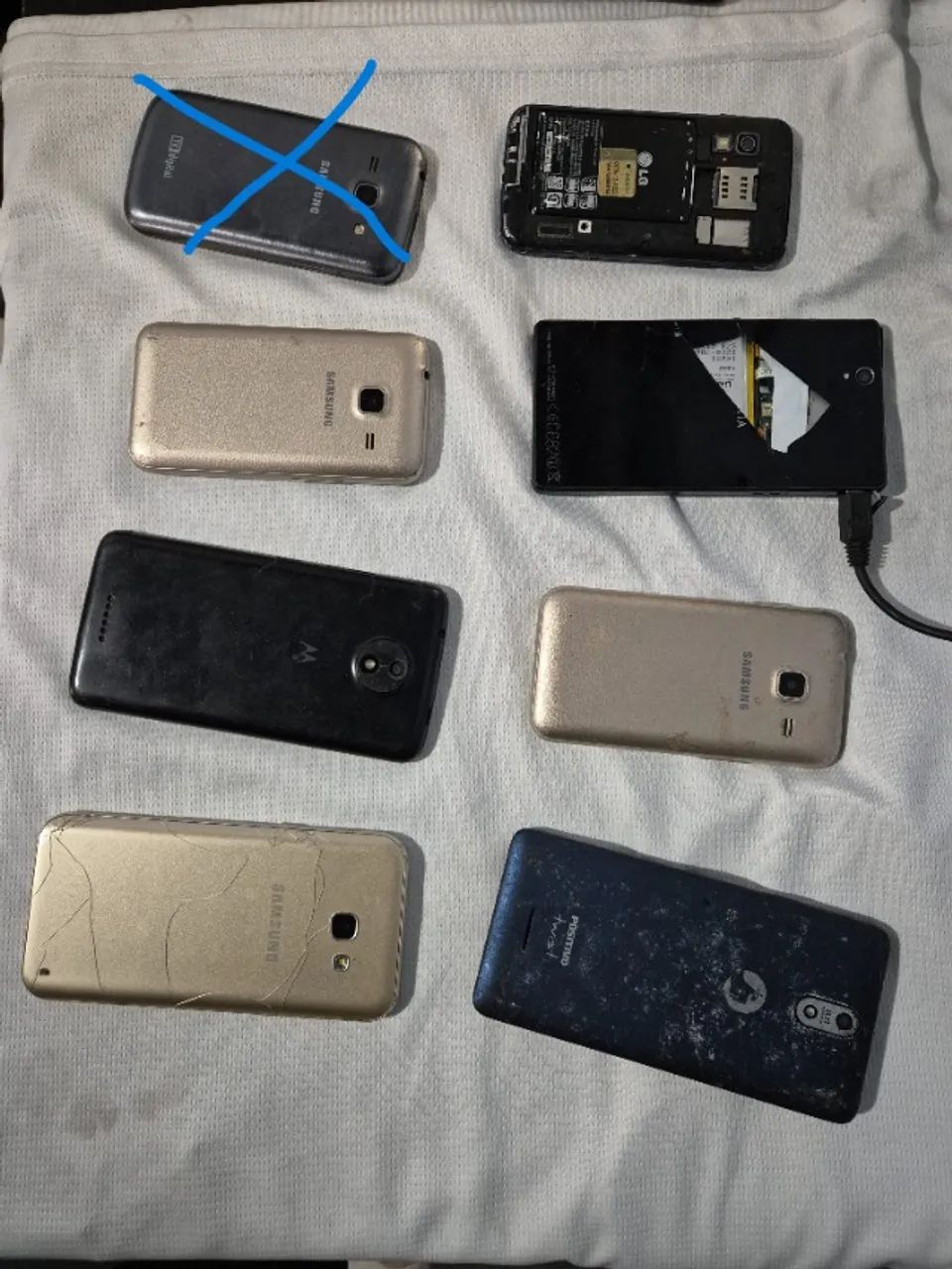 Lote de Smartphones com defeito, para retirada de peças - 7 unidades - Foto 2