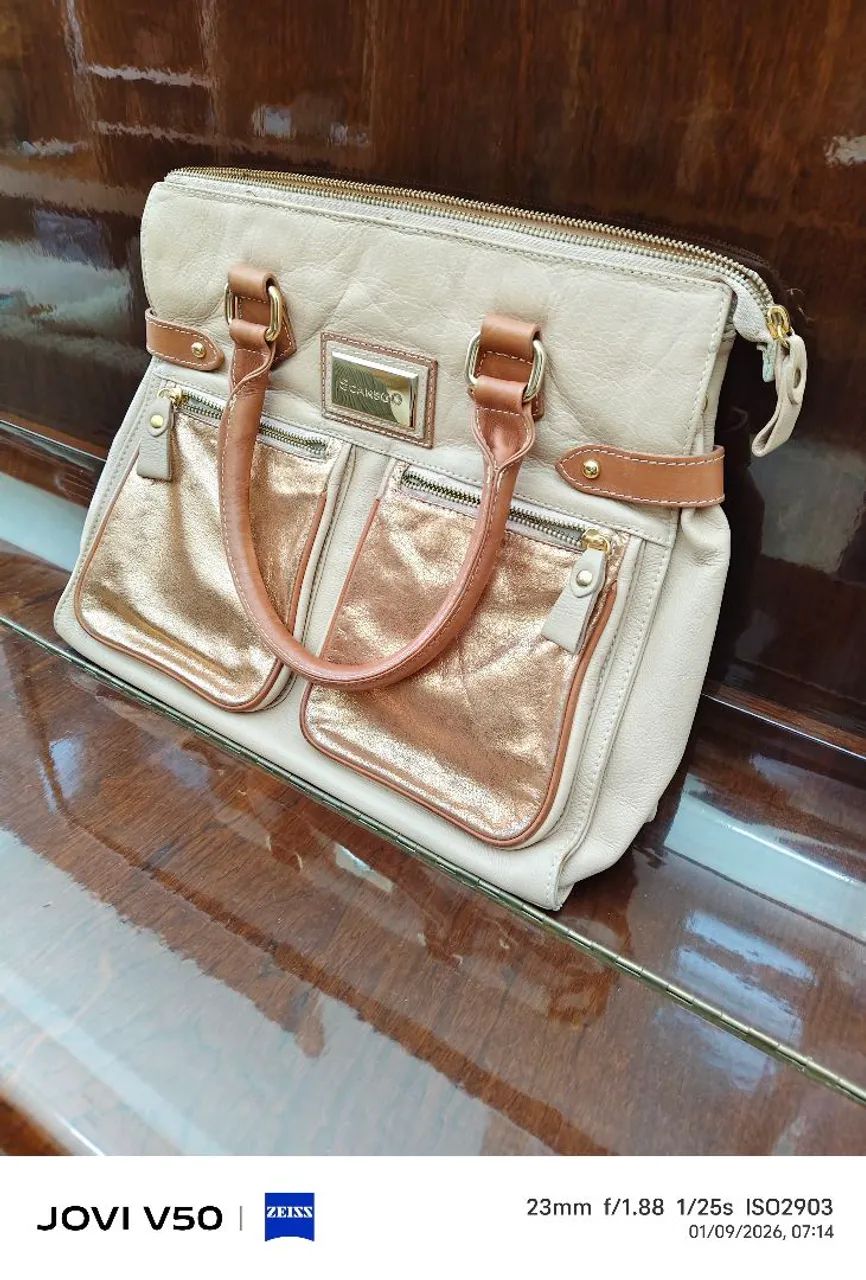 BOLSA SCAMBOO - COURO LEGÍTIMO  - Foto 4